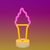 Ice Cream Cone Desktop Neon Light Up Sign