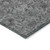 8' X 10' Gray Charcoal And Silver Floral Washable Indoor Outdoor Area Rug
