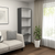 71" Gray And White Wood Four Tier Bookcase