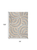 7' X 9' Ivory Blue And Brown Geometric Washable Area Rug