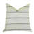 Plutus Interweave Vanilla Bean Luxury Throw Pillow in Black and White