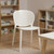 Set Of Four White Heavy Duty Plastic Juvenile Chairs