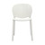 Set Of Four White Heavy Duty Plastic Juvenile Chairs
