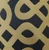 Plutus Golden Maze Black and Gold Handmade Luxury Pillow