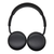 Jet Black Compact Soft Comfort Bluetooth Headphones