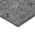 10' X 14' Gray Charcoal And Silver Floral Washable Indoor Outdoor Area Rug