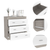 Capri Three Drawer Dresser