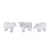 Distressed Farm Animal Figurine 