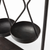 19" Charcoal Metal Vintage Spice Rack Tabletop Sculpture