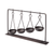 19" Charcoal Metal Vintage Spice Rack Tabletop Sculpture