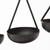 19" Charcoal Metal Vintage Spice Rack Tabletop Sculpture