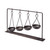 19" Charcoal Metal Vintage Spice Rack Tabletop Sculpture