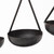 19" Charcoal Metal Vintage Spice Rack Tabletop Sculpture