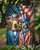 All American Irish Wolfhound Garden Flag