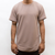 SEAMED SCALLOP TEE- SAND