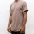 SEAMED SCALLOP TEE- SAND