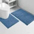 2 Piece Soft Cozy Plush Chenille Bath Mat & Contour Bath Rug