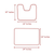 2 Piece Soft Cozy Plush Chenille Bath Mat & Contour Bath Rug