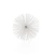 8" White Iron Decorative Orb Tabletop Sculpture