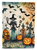 Papel Picado Skeletons Spooky Halloween Garden Flag