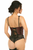 Lavish Brocade Open Cup Waist Cincher