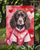 American Water Spaniel My Valentine Garden Flag