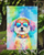 Bichon Frise Hippie Dawg Garden Flag