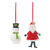 Whimsical Santa and Snowman Ornament 