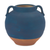 Ceramic Urn Vase with Terra Cotta Accent