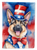 German Shepherd Patriotic American Garden Flag