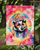 Hippie Animal Badger Garden Flag