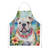 English Bulldog Luau Apron