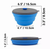 Mr. Peanut's Collapsible Silicone Camping Bowl with Lid & Foldable Fork