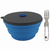 Mr. Peanut's Collapsible Silicone Camping Bowl with Lid & Foldable Fork