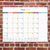2026 Rainbow Blocks Large Desk Pad Monthly Blotter Calendar
