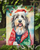 Bearded Collie Christmas Garden Flag