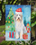 Bearded Collie Christmas Garden Flag