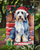 Bearded Collie Christmas Garden Flag