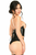 Lavish Faux Leather Underwire Cincher Corset