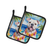 Australian Shepherd Luau Pair of Pot Holders