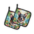 Australian Shepherd Luau Pair of Pot Holders