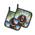 Australian Shepherd Luau Pair of Pot Holders