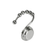 16" Tall - Chrome Stainless Steel Toilet Brush Set