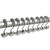 16" Tall - Chrome Stainless Steel Toilet Brush Set