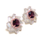 Multi-Stone Cz Stud Earrings in 925 Sterling Silver