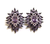 Multi-Stone Cz Stud Earrings in 925 Sterling Silver