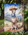 Italian Greyhound Cowboy Welcome Garden Flag