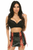 Patent Lace-Up Skirt with Lacing