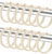 12pc Matte Black Heavy Duty Metal Shower Curtain Hooks Rings