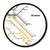 Courtside Market Brooklyn Subway Map Circular Wood Decor